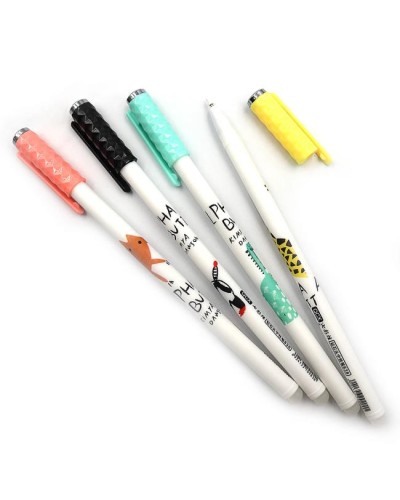 Ручка «Animals» пиши-стирай синя, в асортименті, у боксі, ТМ J.Otten