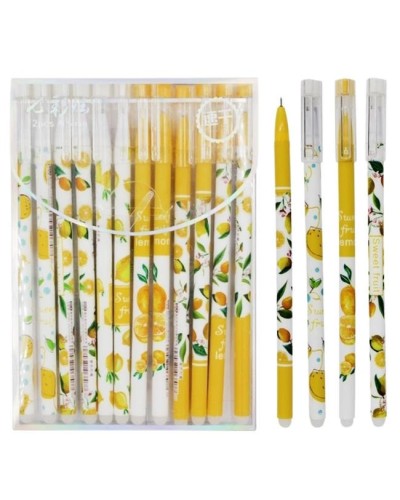 Ручка «Lemon» гелева пиши-стирай синя, в асортименті, у боксі, ТМ J.Otten