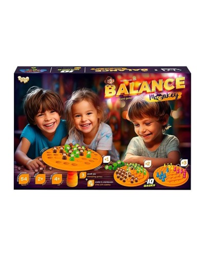 Гра настільна розвиваюча «Balance Monkey» велика, у коробці 35х27х4 см, ТМ Данко Тойс