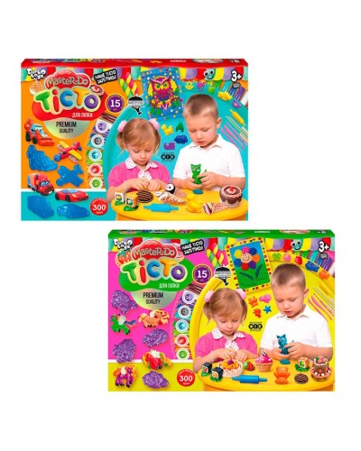 Набір тіста для ліплення «Master Do» на 15 кольорів по 20 г, у коробці 28х20х3 см, ТМ Данко Тойс