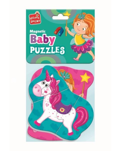 Пазли магнітні «Малюк зможе. Фея та єдиноріг», ТМ Vladi Toys