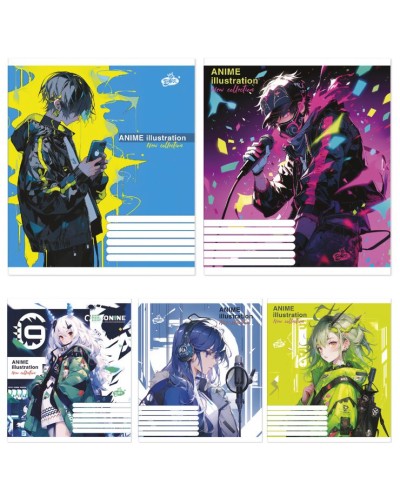 Зошит на 18 аркушів у клітинку «Манга» №2414, ТМ Brisk