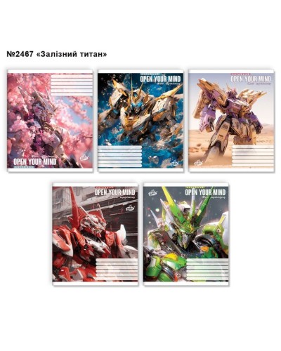 Зошит на 24 аркуші у клітинку «Залізний титан» №2467, ТМ Brisk