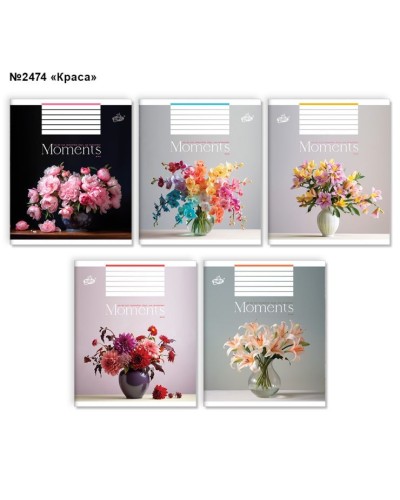 Зошит на 36 аркушів у лінію «Краса» №2474, ТМ Brisk