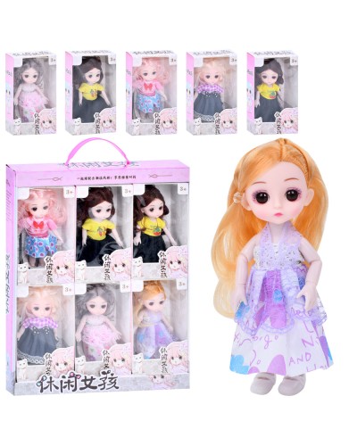 Лялька 16 см шарнірна в асортименті, у дисплеї 31,5х41,5х6 см