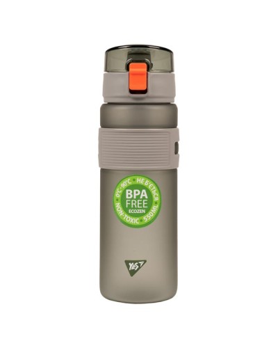 Пляшка для води «Fusion» 550 мл сіра, ТМ Yes