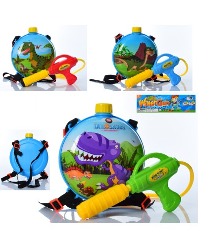 Іграшковий водяний автомат 24,5 см помповий з балоном 23 см, в асортименті, у пакеті 26х40х6 см