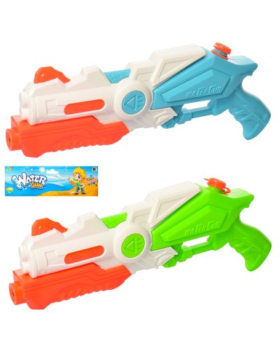 Водяний бластер 41 см помповий, в асортименті, у пакеті 22х48х6 см