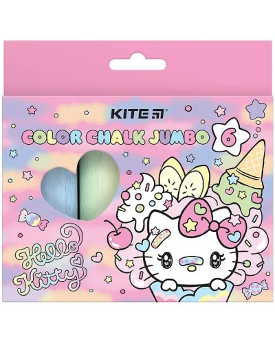 Крейда кольорова «HK» 6 кольорів, Jumbo