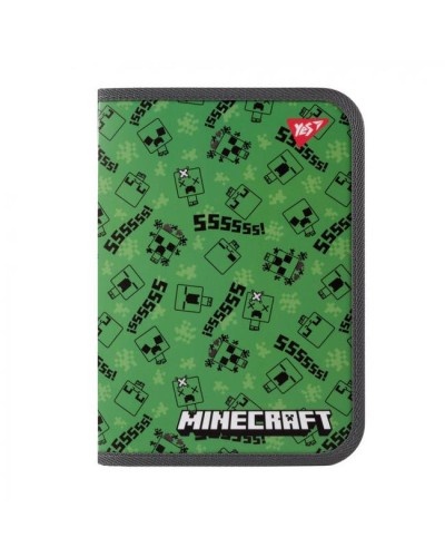 Папка для зошитів «Minecraft. Creepers» В5 пластикова на блискавці, ТМ Yes