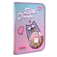 Папка факультативна «Bubu» А4 на блискавці з бабл-бейджем, ТМ YES