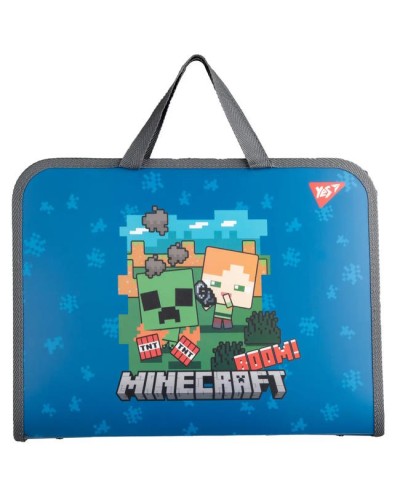 Папка-портфель «Minecraft. Alex» на блискавці з тканинними ручками, ТМ Yes