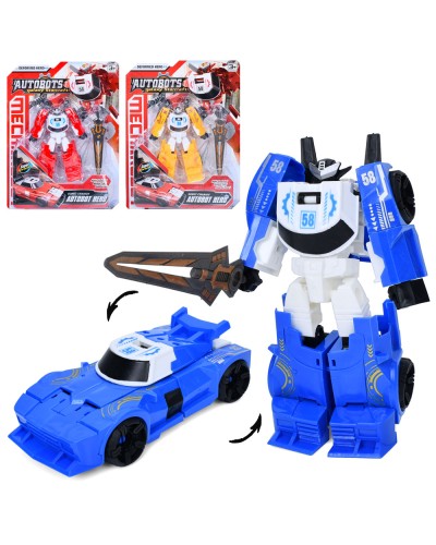 Трансформер «TF» робот+машина 18 см, в асортименті, на планшетці 27,5х37х5,5 см