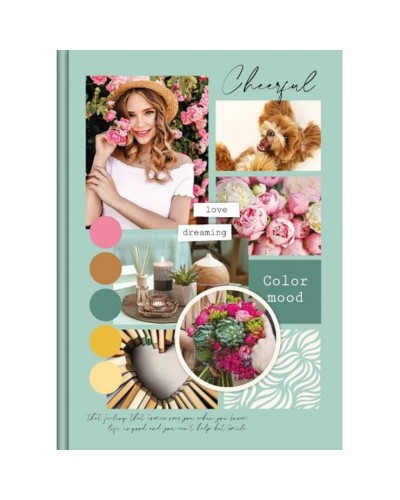 Блокнот «COLOR MOOD» А5 на 144 аркуші у лінію з твердою ламінованою обкладинкою, ТМ Рюкзачок