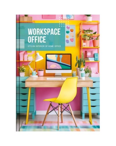 Блокнот «OFFICE» А5 на 176 аркуші у клітинку з твердою ламінованою обкладинкою, в асортименті, ТМ Рюкзачок