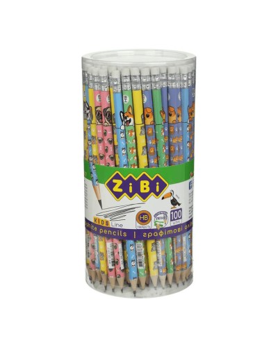 Олівець графітовий «PETS» з гумкою HB, у тубі, ТМ Zibi