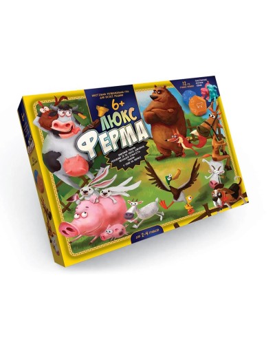 Гра настільна «Ферма ЛЮКС» розважальна, у коробці 39х5,5х29 см, ТМ Данко Тойс