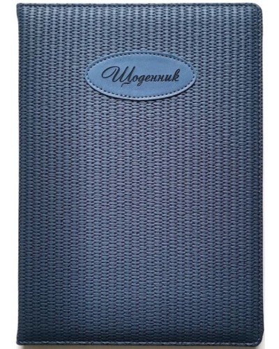 Щоденник шкільний на 48 аркушів 173х246 мм з обкладинкою зі шкірзаму, ТМ Мандарин