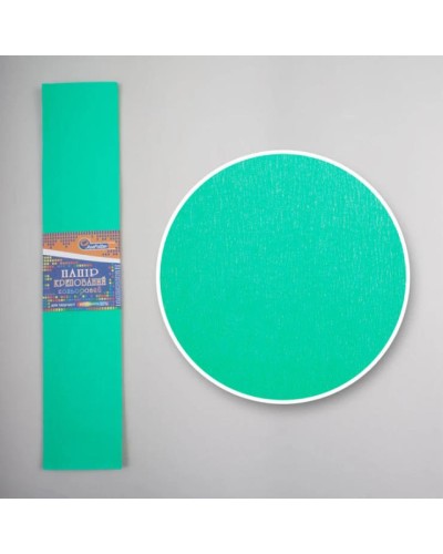 Гофро-папір 55% 50х200 см 20 г/м2 м'ятний, J. Otten