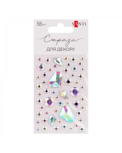 Стрази самоклеючі «Chameleon» мікс кольорів, SANTI