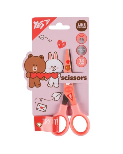 Ножиці «Line Friends» 13 см з принтом на лезі, ТМ Yes