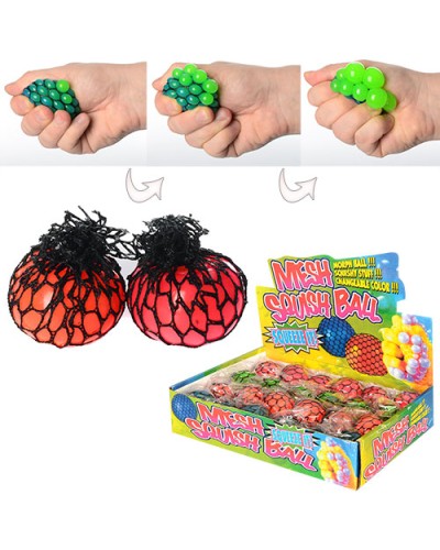 Антистрес «Виноград» 5 см у сітці, 24 шт в дисплеї 25х18,5х5,5 см