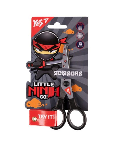 Ножиці «Ninja» 13 см з принтом на лезі, ТМ Yes