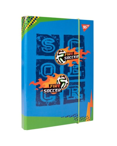 Папка для зошитів «Football. Game» В5 картонна на гумках, ТМ Yes