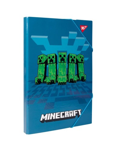 Папка для праці «Minecraft» А4 картонна на гумках, ТМ Yes