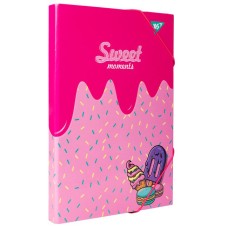 Папка для праці «Sweet Cream» А4 картонна на гумках, ТМ Yes