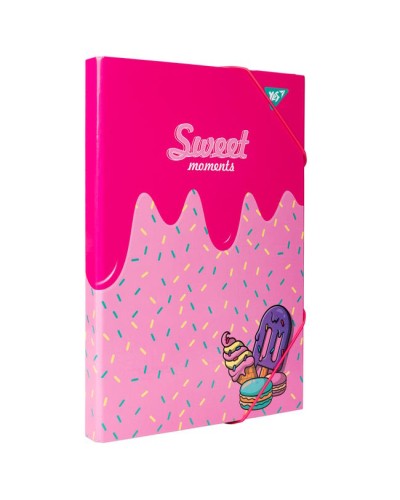 Папка для праці «Sweet Cream» А4 картонна на гумках, ТМ Yes