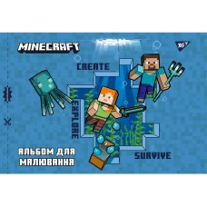 Альбом для хлопчиків А4 12 аркушів на скобі з перфорацією, ТМ YES