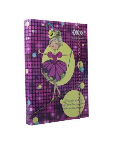 Папка для зошитів «PRINCESS» В5+ картонна на гумках, TM ZiBi