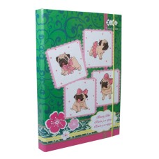 Папка для праці «LOVELY DOG» А4+ картонна на гумках, TM ZiBi