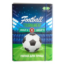 Папка для праці «FOOTBALL» А4+ картонна на гумках, TM ZiBi
