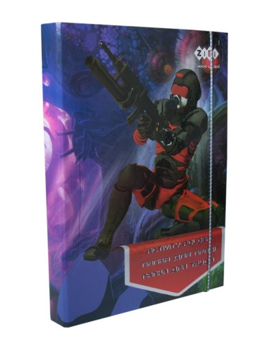 Папка для праці «COSMO STAR» А4+ картонна на гумках, TM ZiBi