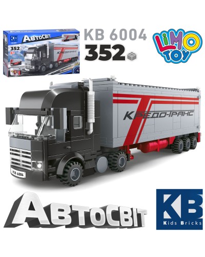 Конструктор «Трейлер» 23 см з 352 деталей, у коробці 40х25х9 см