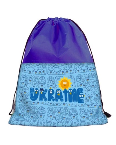 Сумка для взуття «Україна» односоторонний друк, розмір 46х32 см, ТМ Leader