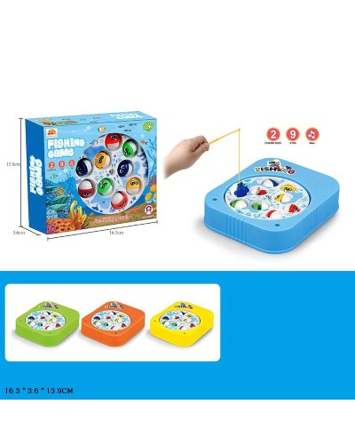 Набір для риболовлі: вудка, рибки, на батарейці, в асотименті, у коробці 16,3х3,6х13,9 см