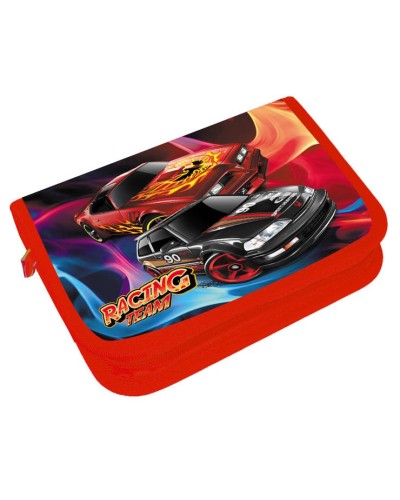 Пенал із двома відворотами «2 тачки» 21х13,5х4 см, ТМ Leader