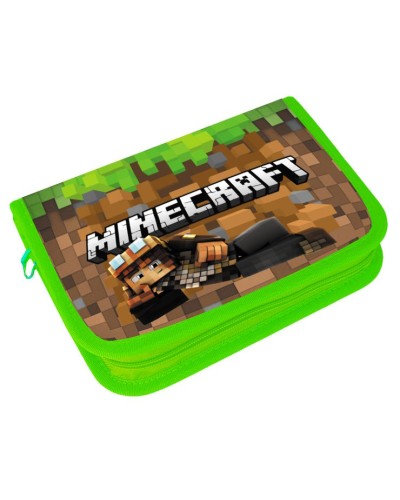 Пенал із двома відворотами «Майнкрафт» 21х13,5х4 см, ТМ Leader