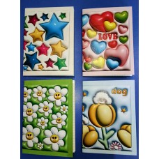 Блокнот «3 D» А6 на 32 аркуші у клітку на скобі з м'якою обкладинкою, в асортименті, ТМ Рюкзачок