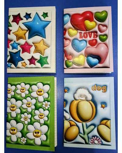 Блокнот «3 D» А6 на 32 аркуші у клітку на скобі з м'якою обкладинкою, в асортименті, ТМ Рюкзачок