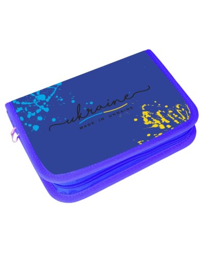 Пенал з двома відворотами «Укр» 21x13,5x4 см, TM Leader