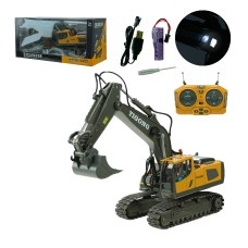 Екскаватор р/к зі світлом та звуком на акумуляторі, у коробці 38,5х18,5х16 см