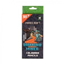 Олівці кольорові «Minecraft. Diamond Miner» з 12 кольорів, ТМ Yes