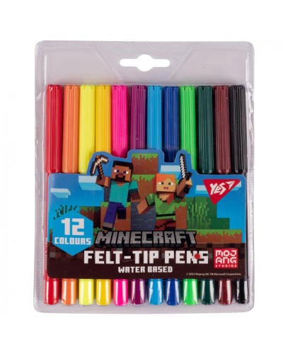 Фломастери «Minecraft» на 12 кольорів, ТМ Yes