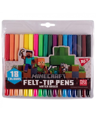 Фломастери «Minecraft» на 18 кольорів, ТМ Yes