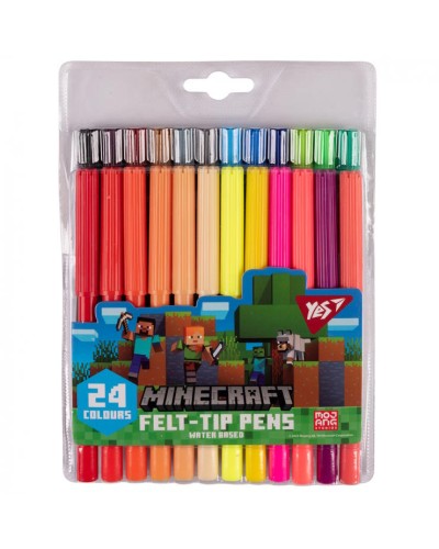 Фломастери «Minecraft» на 24 кольорів, ТМ Yes
