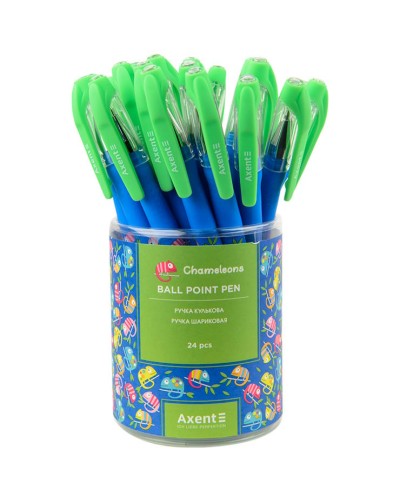 Ручка «Chameleons» кулькова синя, ТM Axent